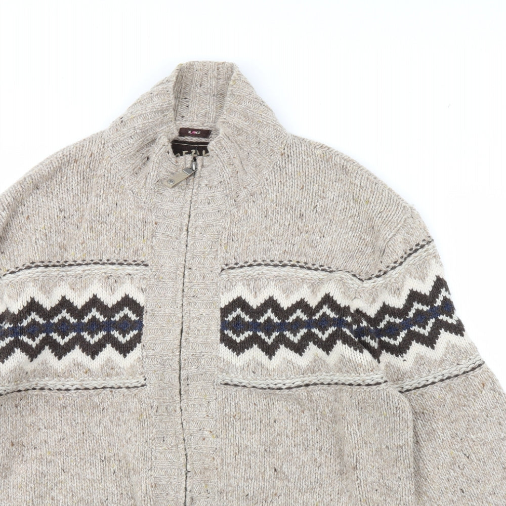 Peaks Mens Beige   Jacket  Size XL