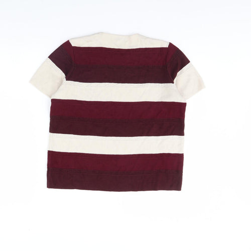 Berketex Womens Purple Striped  Basic Blouse Size 14