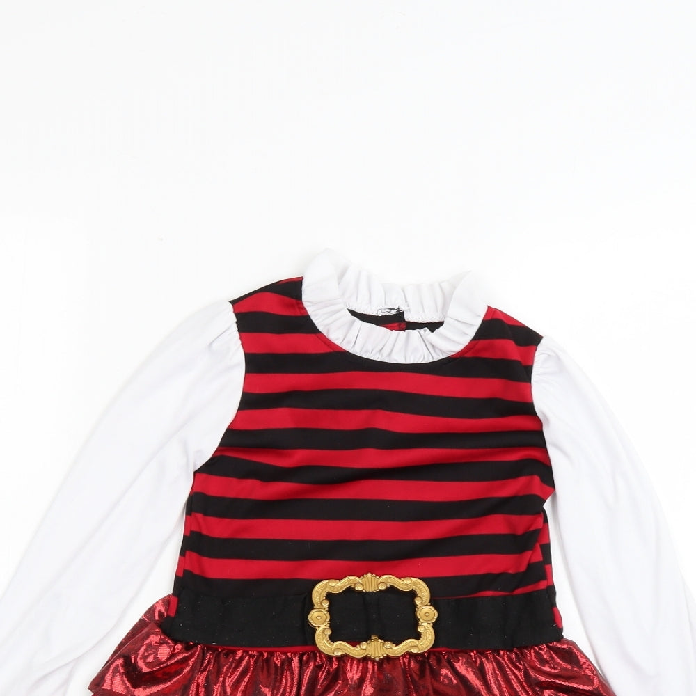 Amscan Girls Multicoloured Geometric  Fit & Flare  Size 5-6 Years