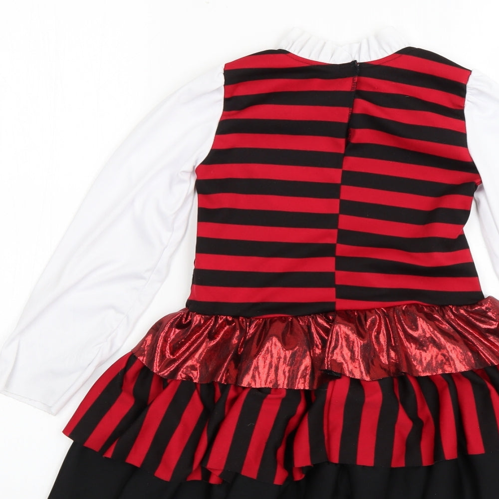 Amscan Girls Multicoloured Geometric  Fit & Flare  Size 5-6 Years