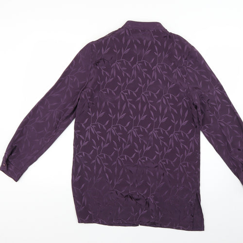 bonmarche Womens Purple Floral  Jacket Coat Size 16