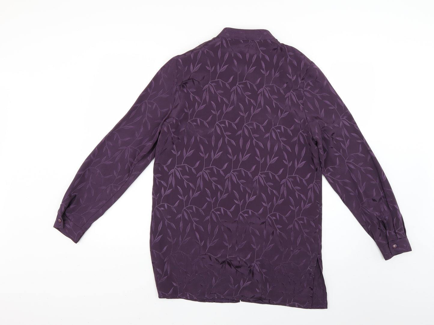 bonmarche Womens Purple Floral  Jacket Coat Size 16