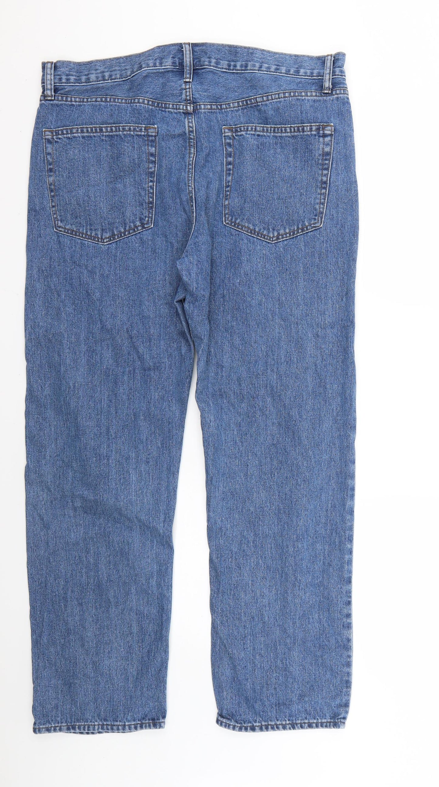 Marks and Spencer Mens Blue   Straight Jeans Size 36 L26 in