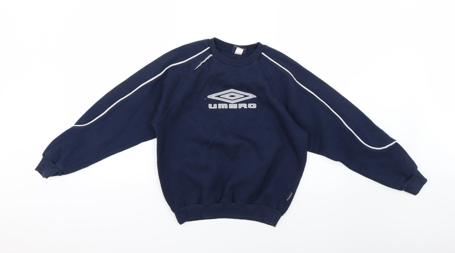 Umbro Boys Blue   Pullover Jumper Size 11-12 Years