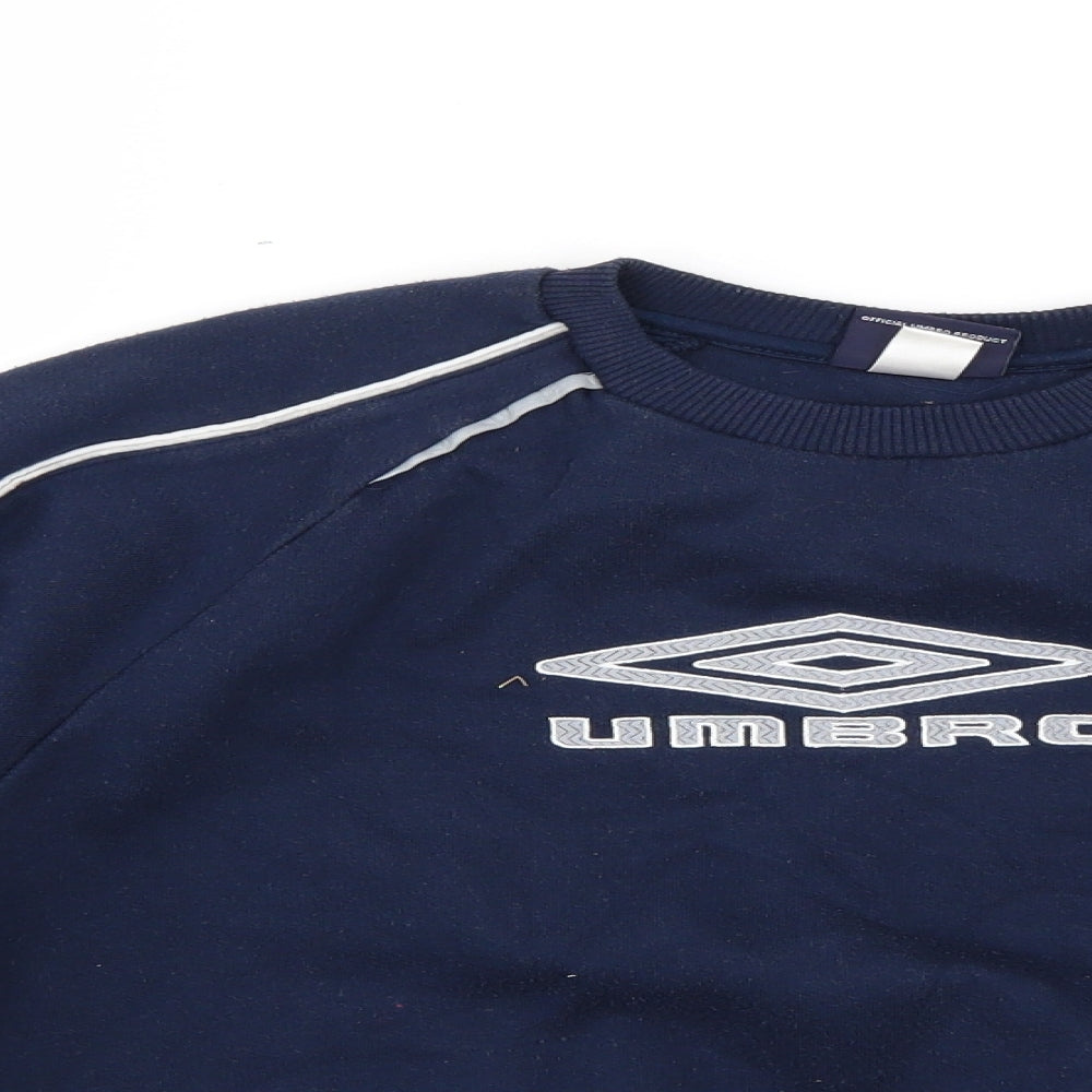 Umbro Boys Blue   Pullover Jumper Size 11-12 Years