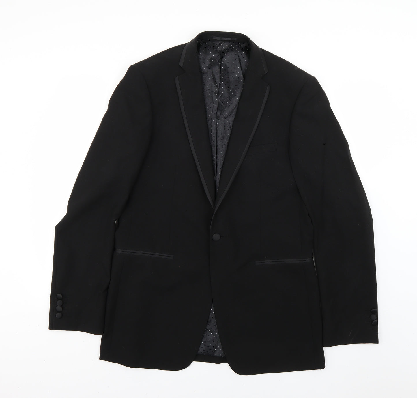 Preworn Mens Black   Jacket Suit Jacket Size 40