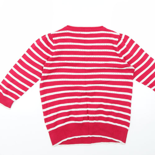 redherring Womens Multicoloured Striped  Pullover Jumper Size 12