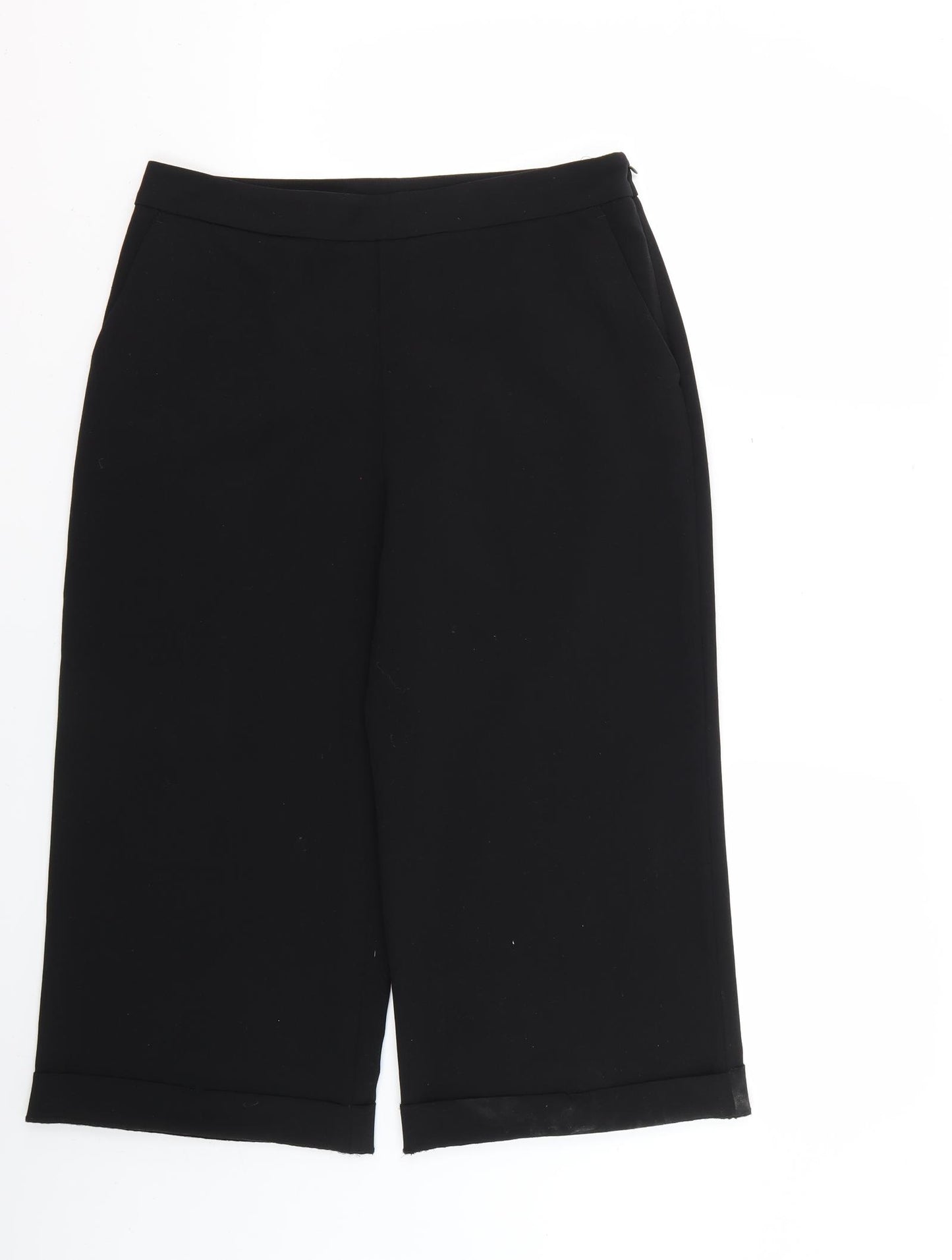 RJR.John Rocha Womens Black   Cropped Trousers Size 12 L20 in