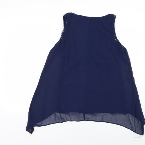 Wallis Womens Blue   Basic Blouse Size M