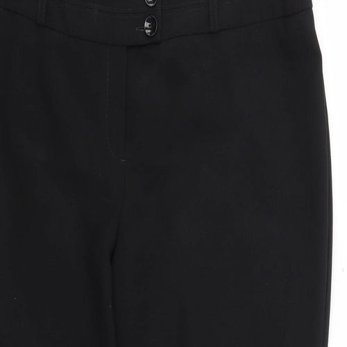 evie Womens Black   Trousers  Size 16 L26 in