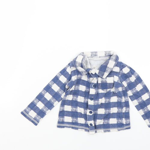F&F Baby Multicoloured Check  Basic Button-Up Size 12 Months