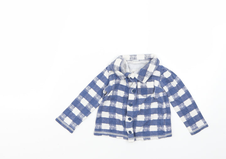 F&F Baby Multicoloured Check  Basic Button-Up Size 12 Months