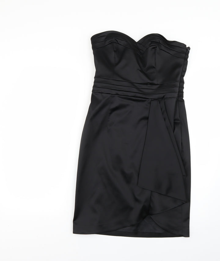 Coast Womens Black Bodycon Size 12