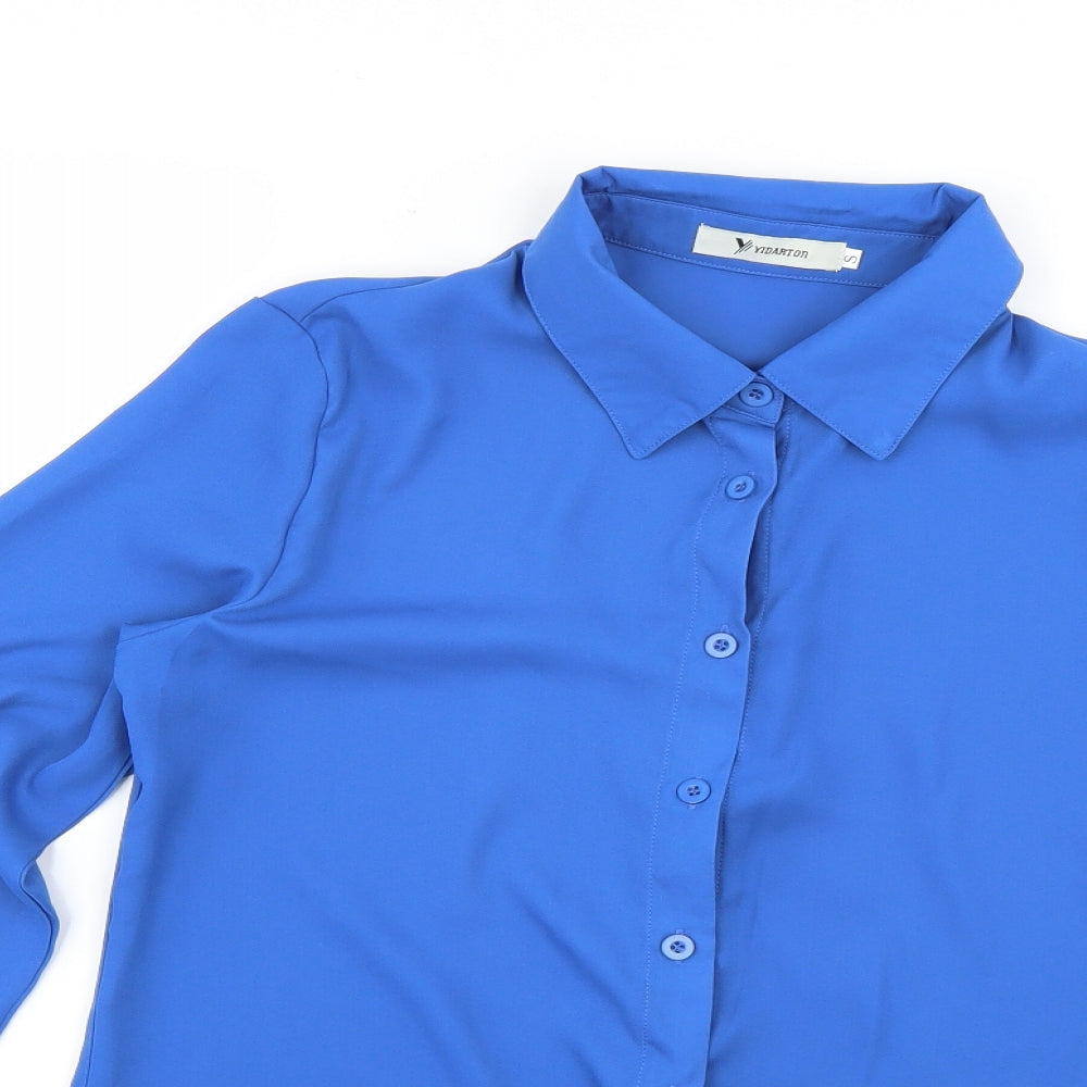 yidarton Mens Blue    Dress Shirt Size S