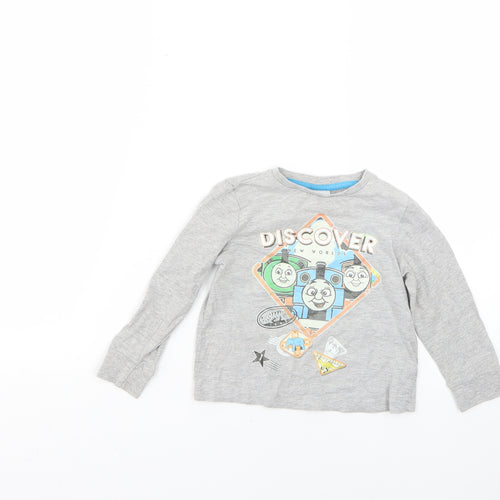 Thomas & Friends Baby Grey   Basic T-Shirt Size 18-24 Months