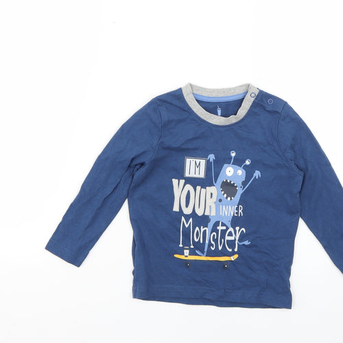 Lupilu Baby Blue   Basic T-Shirt Size 12-18 Months