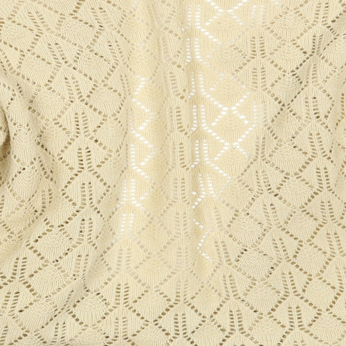 BM Womens Beige   Cardigan Jumper Size L