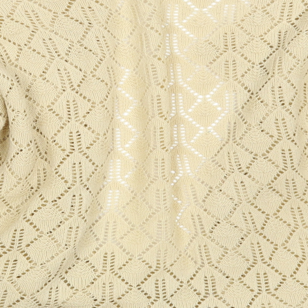 BM Womens Beige   Cardigan Jumper Size L
