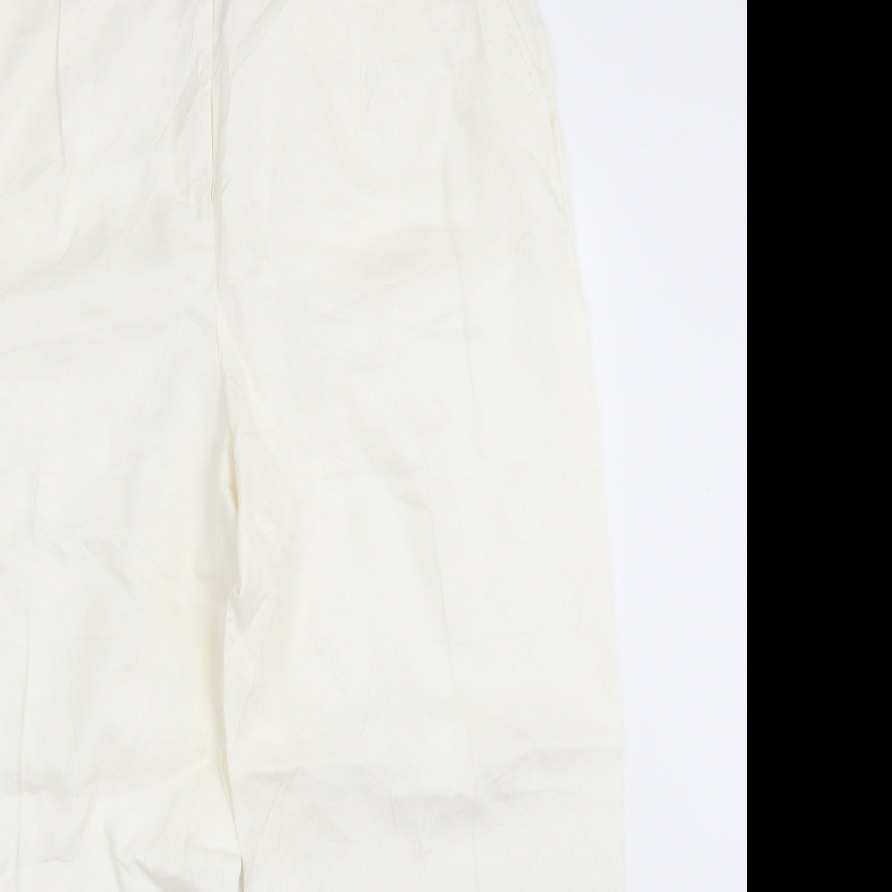 Autograph Womens Ivory   Trousers  Size 14 L28 in