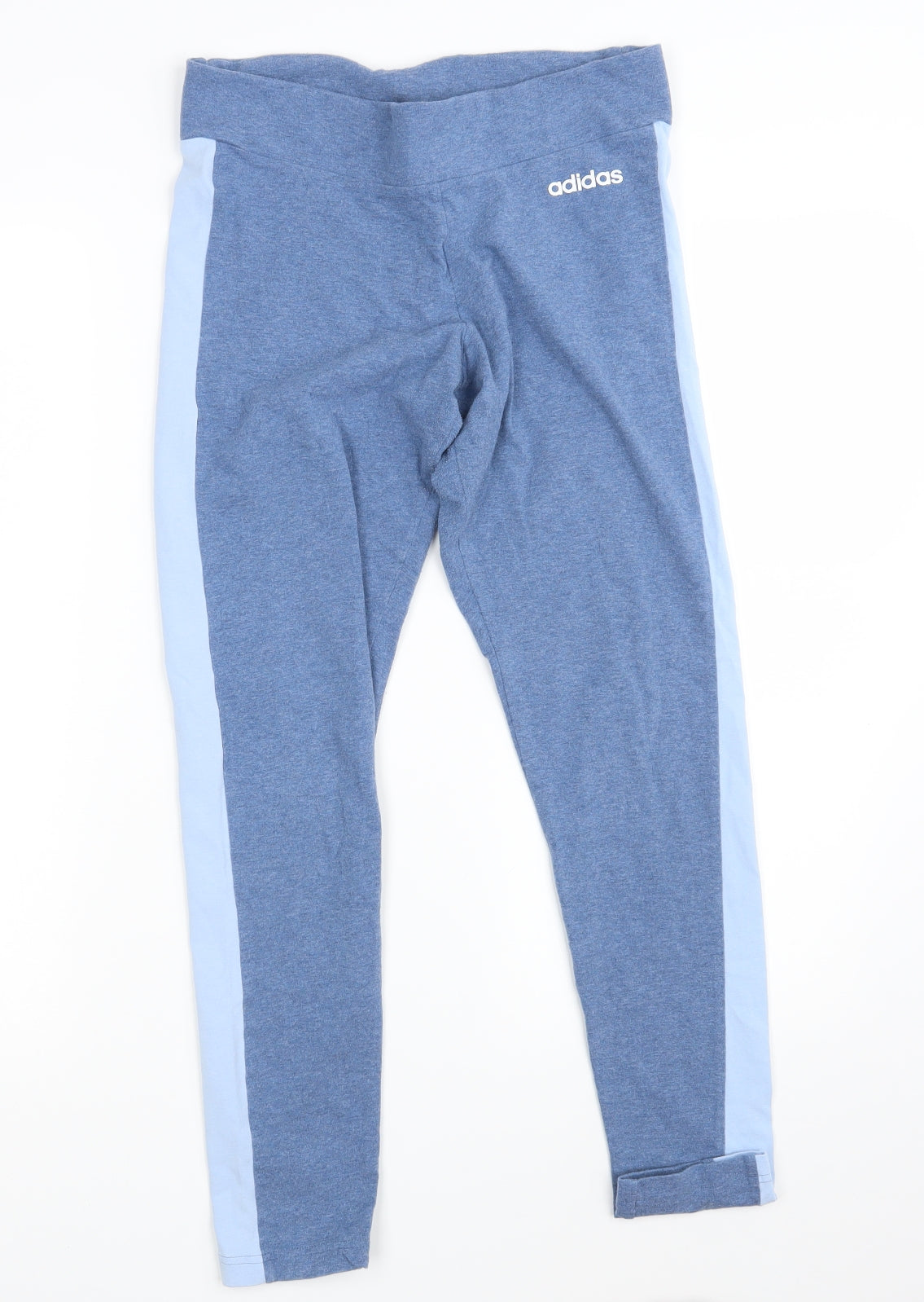 adidas Womens Blue   Cropped Leggings Size M L26 in