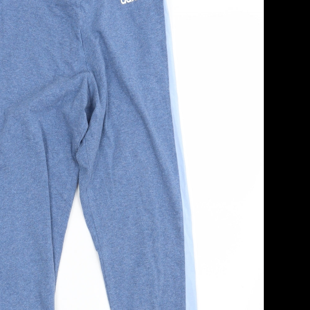 adidas Womens Blue   Cropped Leggings Size M L26 in