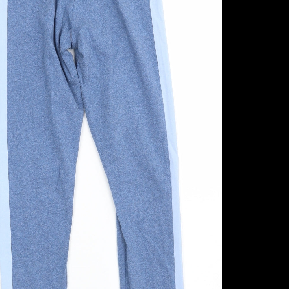 adidas Womens Blue   Cropped Leggings Size M L26 in