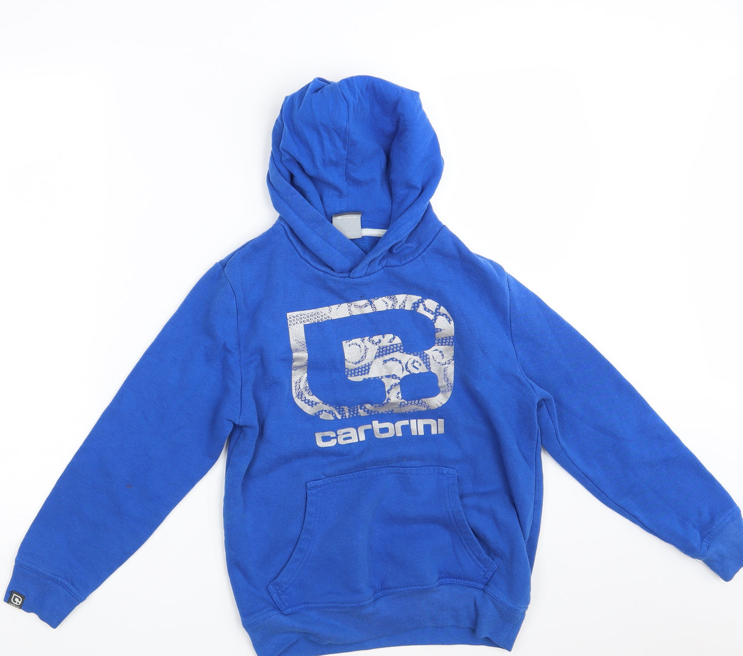 Carbrini Boys Blue   Pullover Hoodie Size 10-11 Years