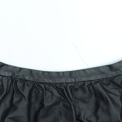 Topshop Womens Black   A-Line Skirt Size 4  - Cropped