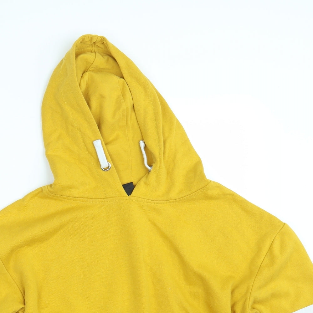 New Look Girls Yellow   Pullover Hoodie Size 14-15 Years