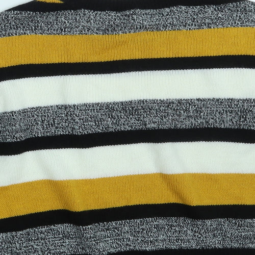 H&M Womens Multicoloured Striped Knit Pullover Jumper Size S