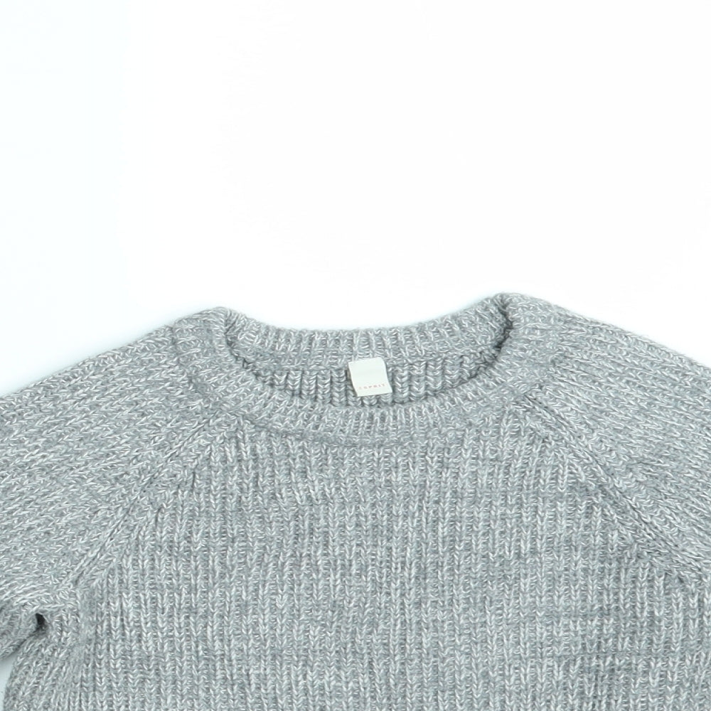 Esprit Girls Grey  Knit Pullover Jumper Size 8-9 Years