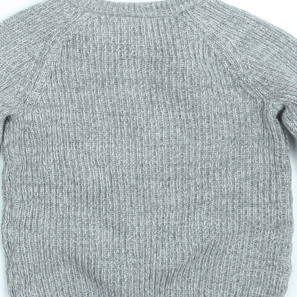 Esprit Girls Grey  Knit Pullover Jumper Size 8-9 Years