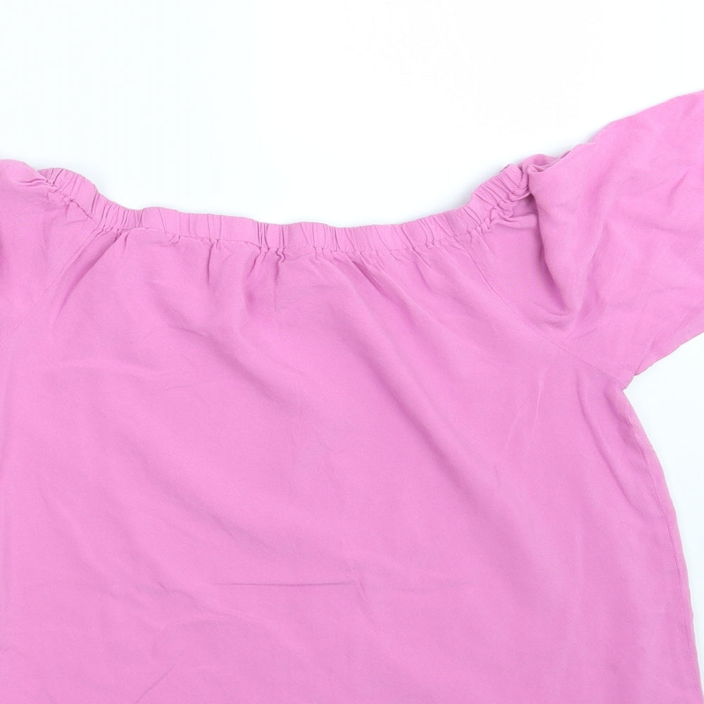 George Womens Pink   Basic Blouse Size 14