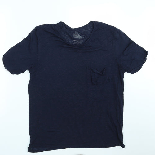 River Island Mens Blue Animal Print   T-Shirt Size L