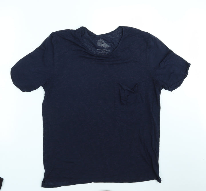 River Island Mens Blue Animal Print T-Shirt Size L