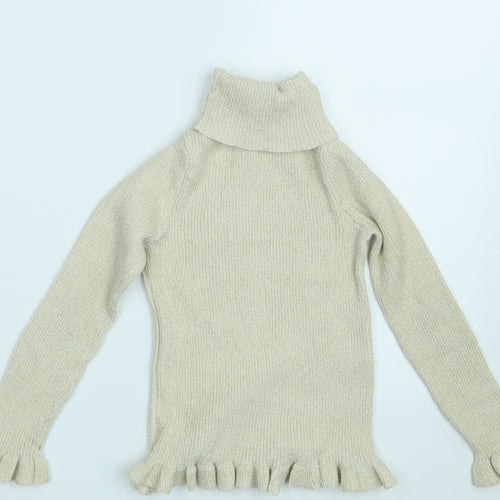 Primark Girls Gold   Pullover Jumper Size 6-7 Years