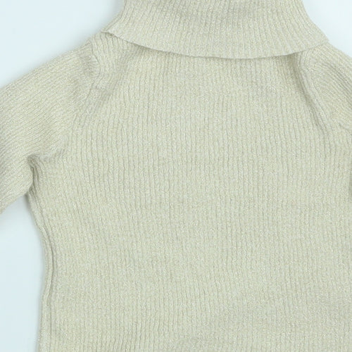 Primark Girls Gold   Pullover Jumper Size 6-7 Years