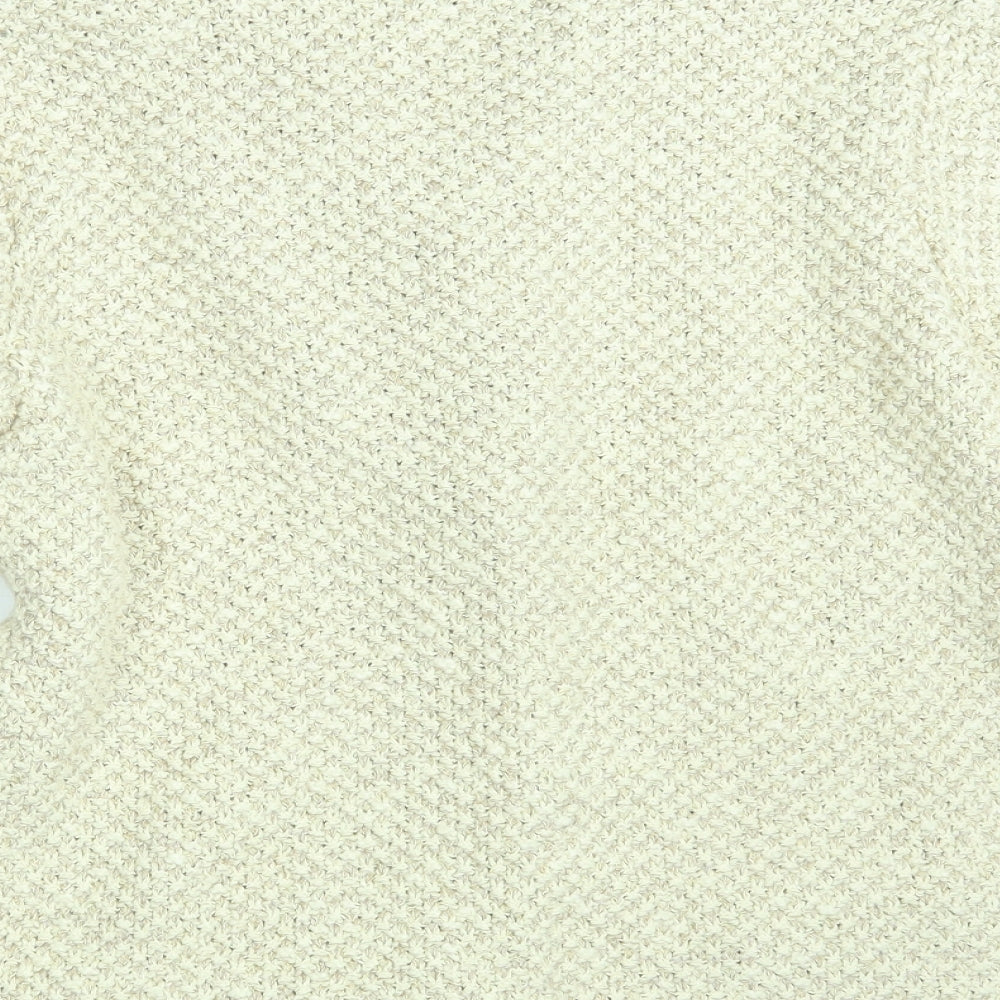Tivoli Womens Beige  Knit Cardigan Jumper One Size