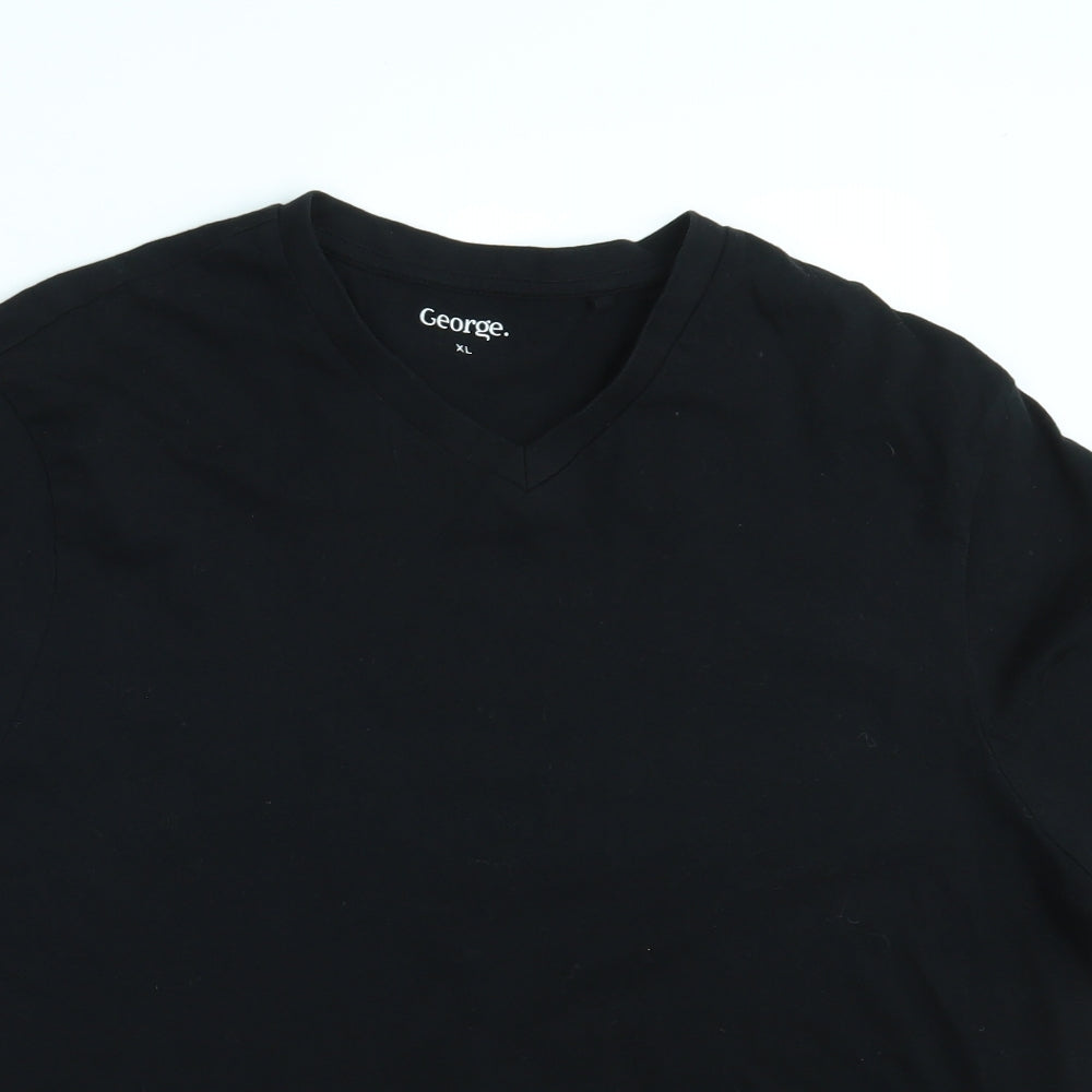 George Mens Black    T-Shirt Size XL