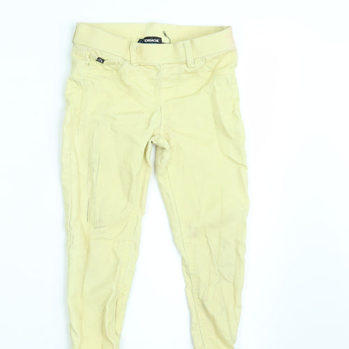 Jordache Girls Yellow   Jegging Trousers Size 7-8 Years - Inside Leg 17 Inches