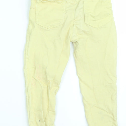 Jordache Girls Yellow   Jegging Trousers Size 7-8 Years - Inside Leg 17 Inches