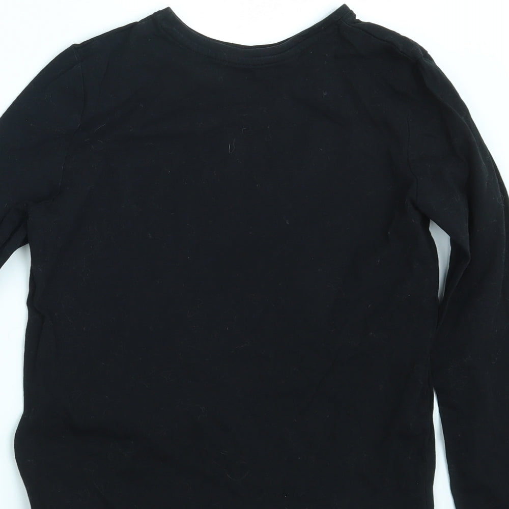 Primark Girls Black   Basic T-Shirt Size 11-12 Years