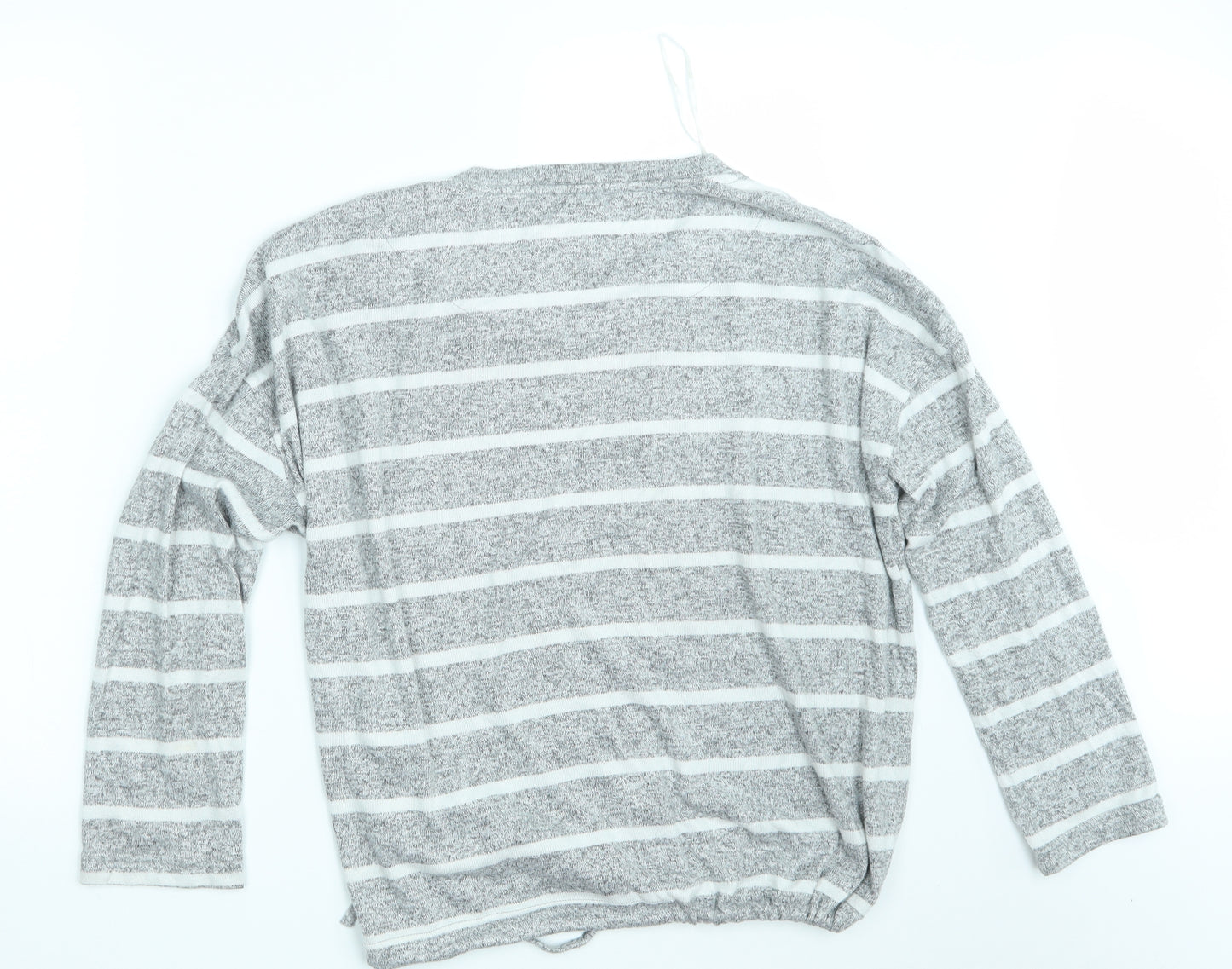 TU Womens Grey Striped  Pullover Jumper Size 12  - Lounge Wear