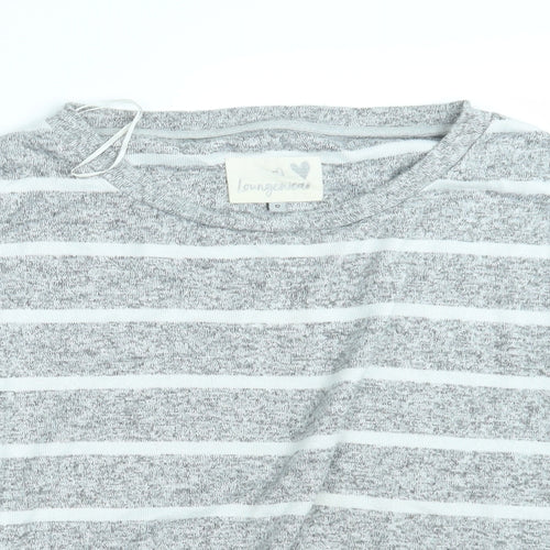 TU Womens Grey Striped  Pullover Jumper Size 12  - Lounge Wear