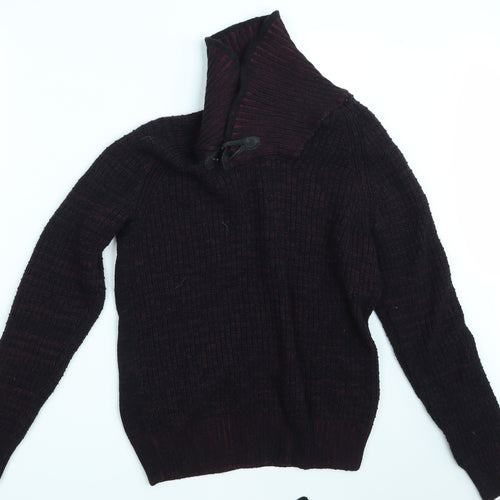 H&M Womens Black  Knit Pullover Jumper Size M