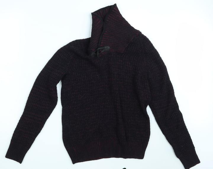 H&M Womens Black  Knit Pullover Jumper Size M