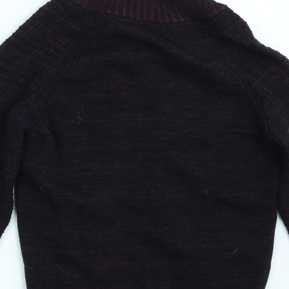H&M Womens Black  Knit Pullover Jumper Size M