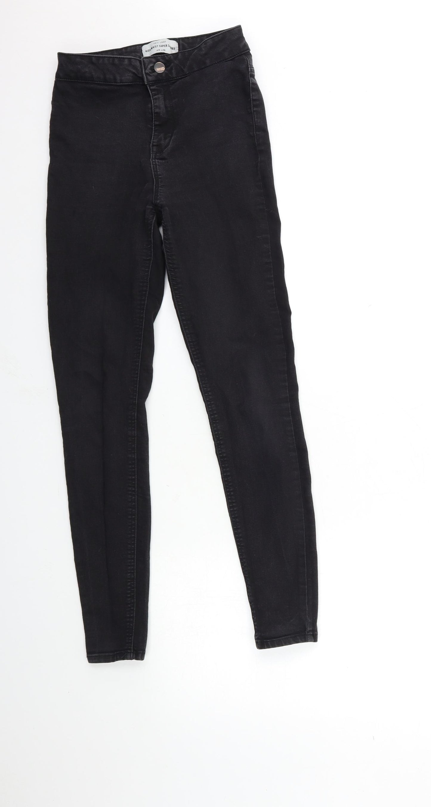 New Look Womens Black  Denim Skinny Jeans Size 8 L27 in
