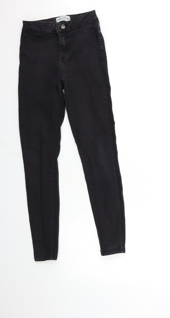 New Look Womens Black  Denim Skinny Jeans Size 8 L27 in