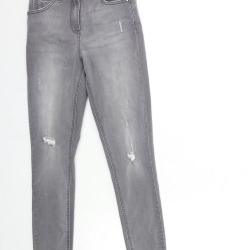 Papaya Womens Grey  Denim Skinny Jeans Size 8 L30 in